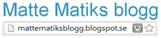 Matte Matiks blogg